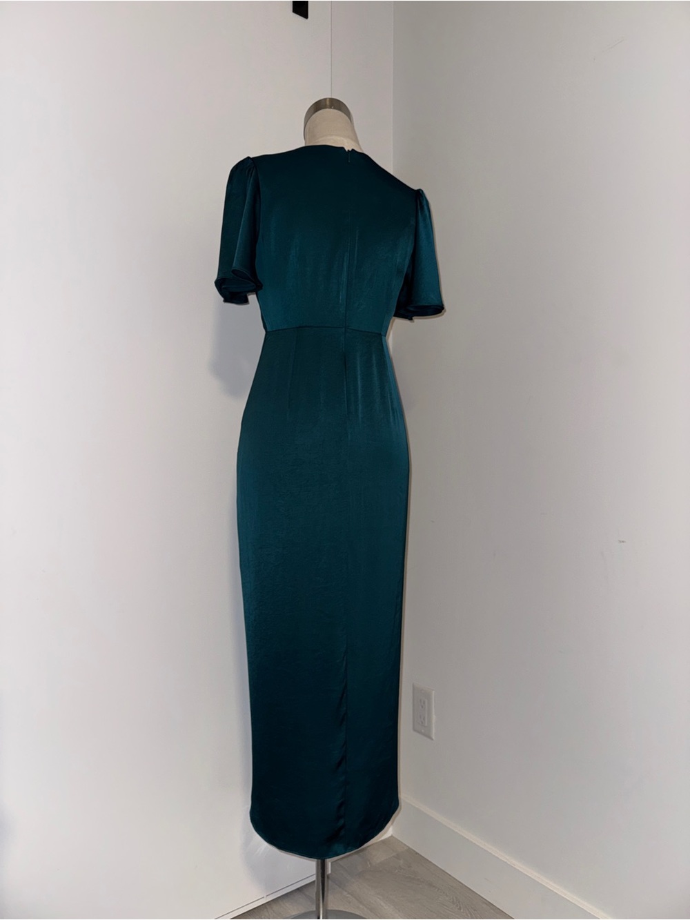 Ever New Deep Teal Wrap-Style Midi Dress - Picture 4 of 6